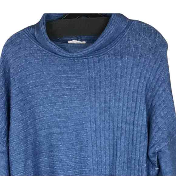 Como Vintage Women’s Sweater Small Blue Soft Knit Mock Neck Pullover NWT - Picture 3 of 11